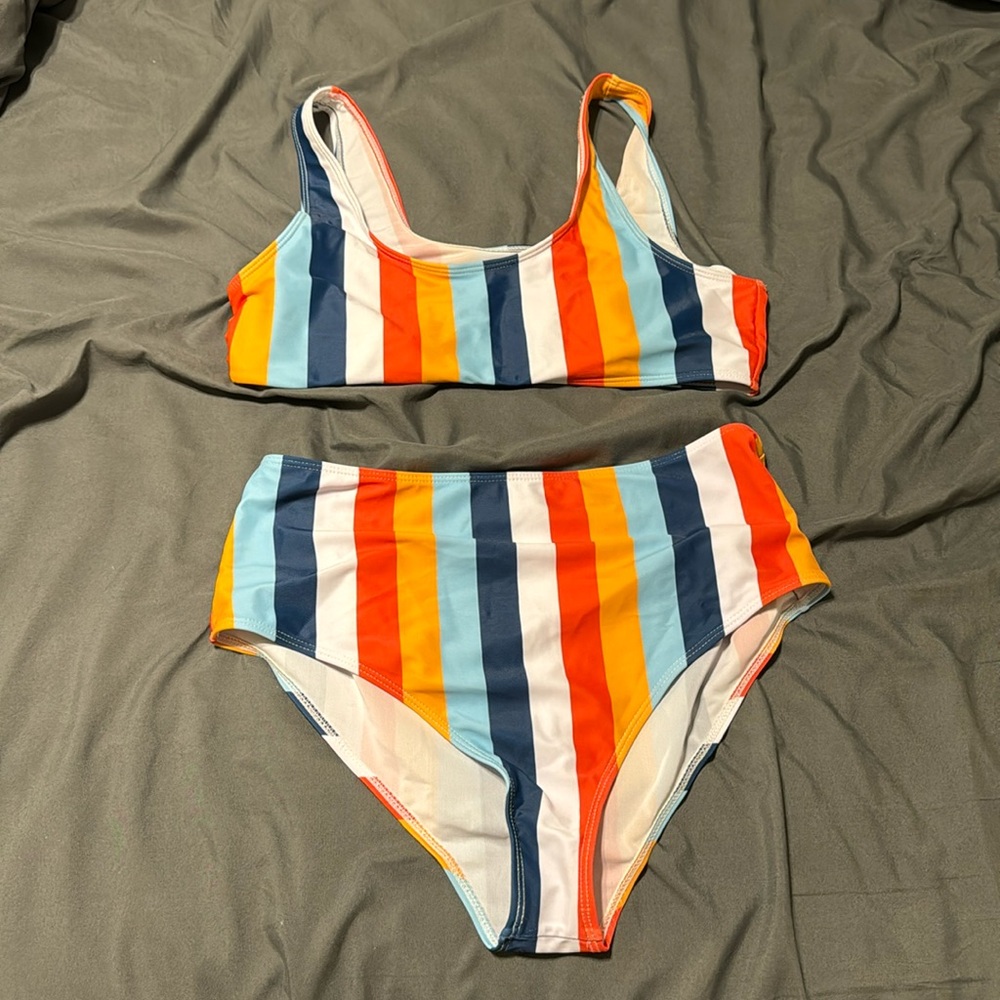 SHEIN high waisted bathing suit
